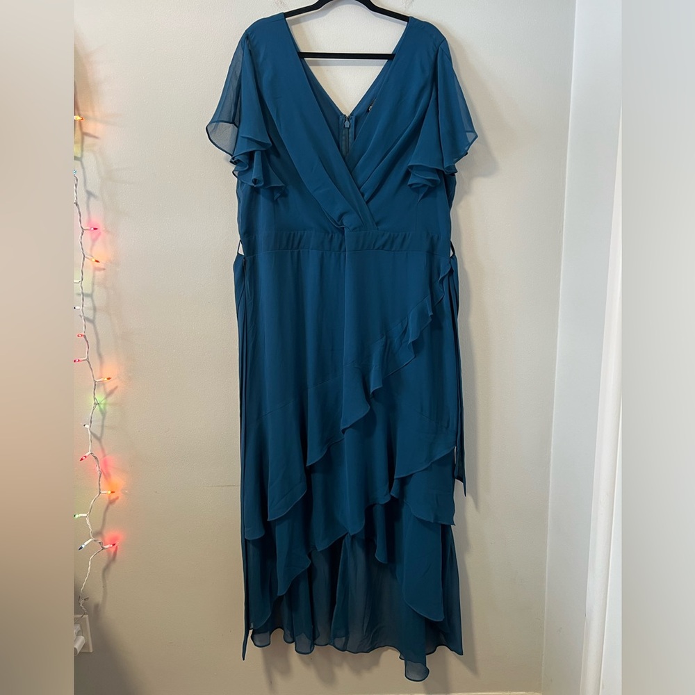 City Chic Hi Low Ruffle Dress